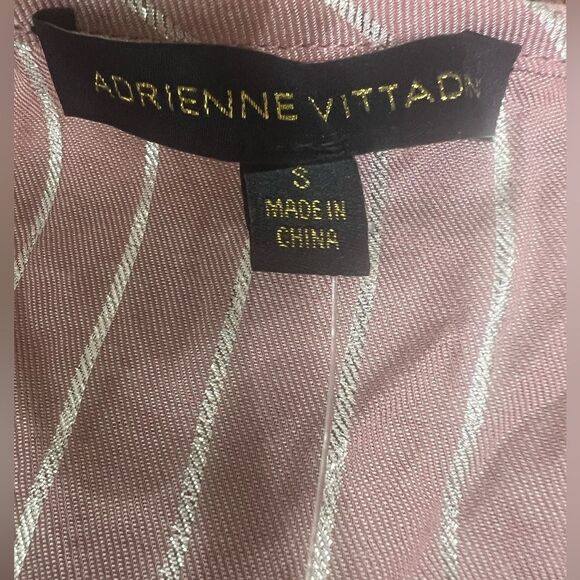 Adrienne vittadini striped blouse size small ruffle boho casual - Picture 4 of 6
